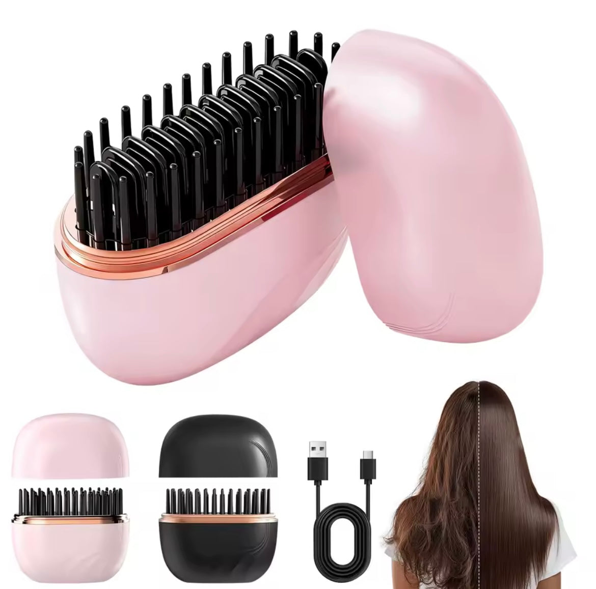 Shinesee SilkBrush™ brosse chauffante portable