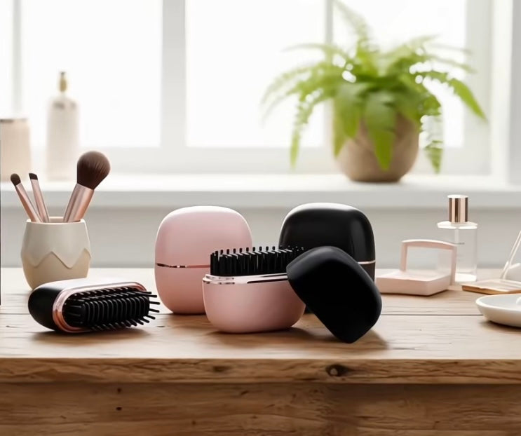 Shinesee SilkBrush™ brosse chauffante portable